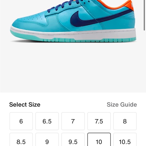Nike Blue and Orange Sneakers